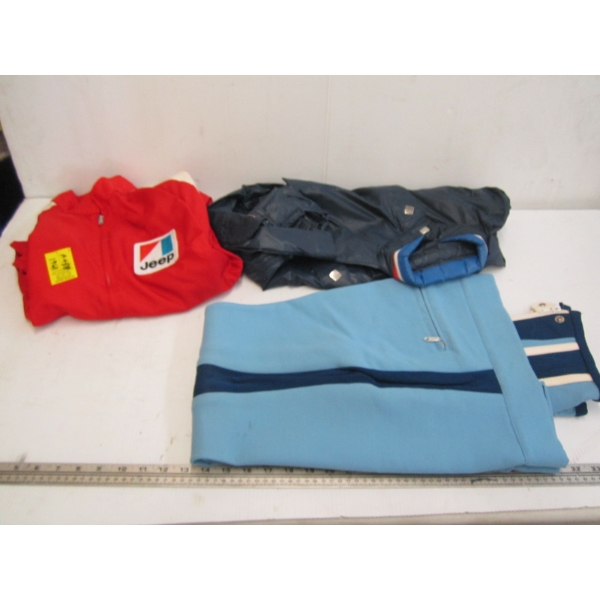 JEEP JACKET, WINDBREAKER JACKET & BLUE PANTS