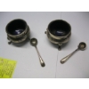 Image 6 : STERLING SILVER NAPKIN RINGS, S&P SHAKER & 2 SALT BOWLS W/SPOONS