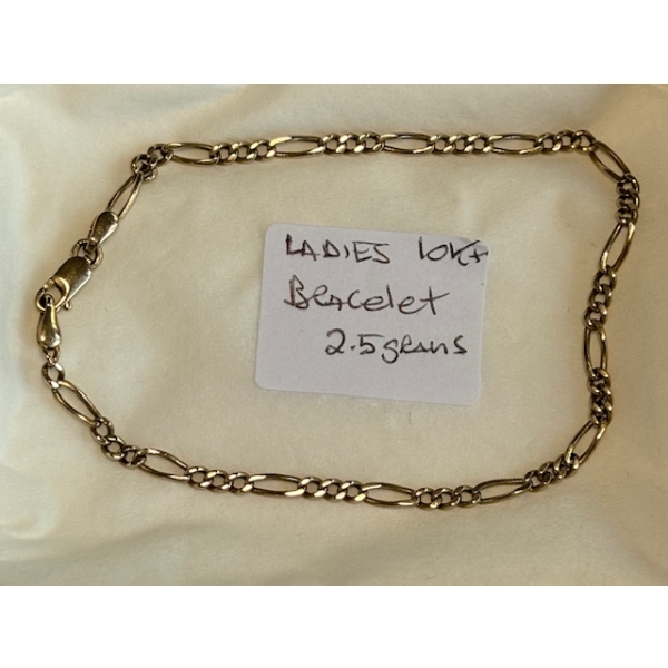 LADIES 10KT BRACELET, 2.5G