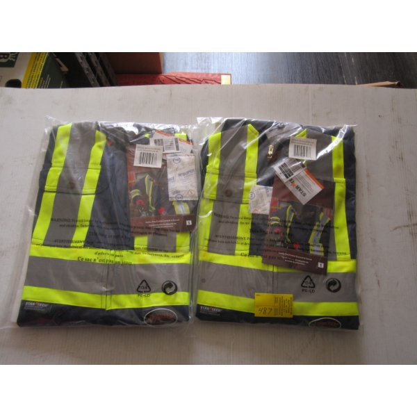 2 NEW PIONEER SAFETY POLYCOTTON OVERALLS