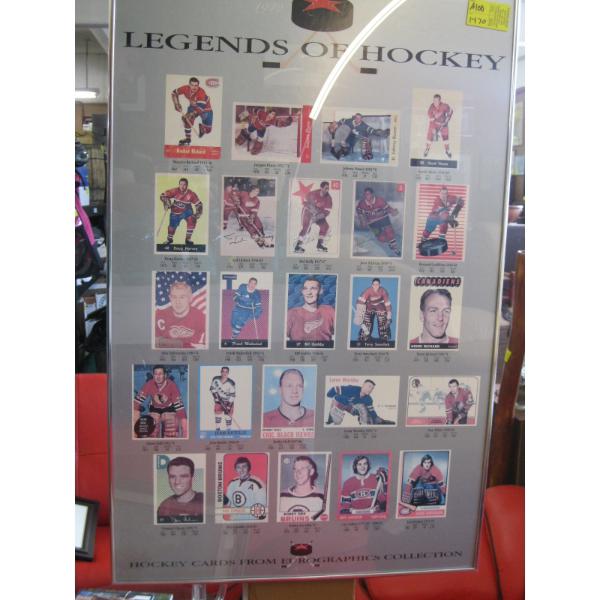LEGENDS OF HOCKEY FRAMED POSTER