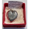 Image 1 : STERLING .925 SILVER HEART LOCKET PENDANT - 4.5G