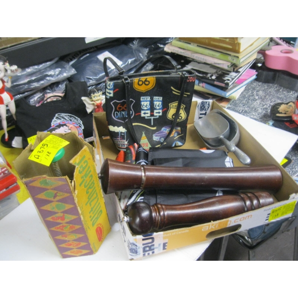 MISC: SALT & PEPPER SHAKERS, CHOPPER, SCOOP, ETC.