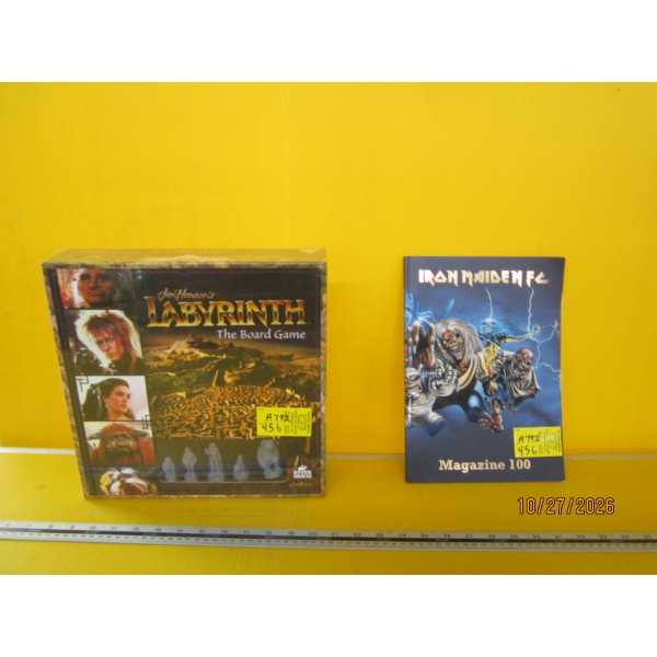 LABYRINTH BOARD GAME - NEW - & A N IRON MAIDEN MAGAZINE