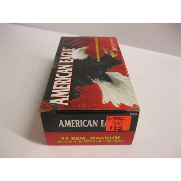 AMERICAN EAGLE .44 REM. MAG 240GRS JACKETED HOLLOW POINT