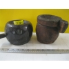 Image 1 : 2 CARVED WOODEN MORTARS