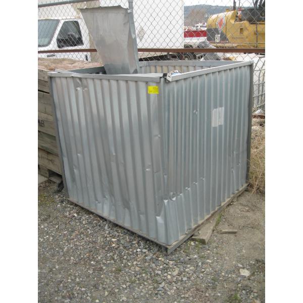 METAL BOX W/ASST'D SCRAP STEEL