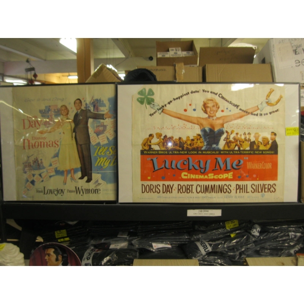 2 FRAMED VINTAGE MOVIE POSTERS