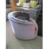 Image 2 : MAUVE UPHOLSTERED SWIVEL CHAIR