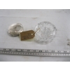 Image 1 : CRYSTAL W/STERLING LID DECORATIVE GLASS CONTAINER