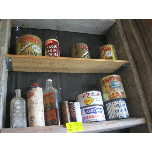 ASST. COLLECTOR TINS & BOTTLES