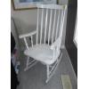 Image 1 : WHITE ROCKING CHAIR