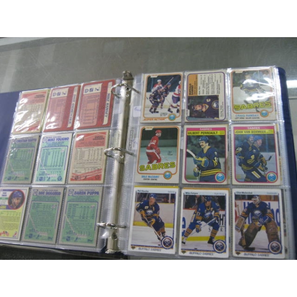 2 BLUE BINDERS OF COLLECTOR CARDS
