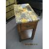 Image 1 : SINGLE DRAWER MARBLE LIKE TOP OCCASIONAL TABLE