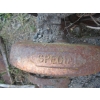 Image 4 : YARD ART W/PULL BEHIND HAY CUTTER & OLD WOODEN WAGON WHEEL