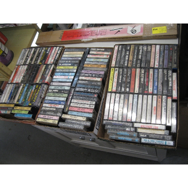 3 BOXES OF CASSETTE TAPES