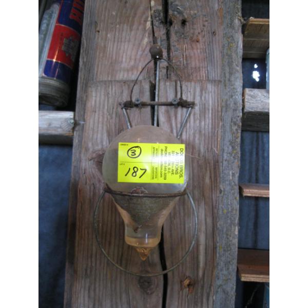 3 GLASS FIRE EXTINGUISHERS