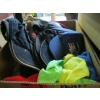 Image 2 : 3 BOXES OF MISC. BALL CAPS, TABLECLOTHS, ETC.