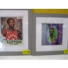 Image 1 : SIXERS FRAMED PRINT & RAPTORS KYLE LOWREY FRAMED PHOTOGRAPH