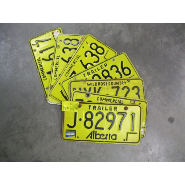 ALBERTA LICENCE PLATES