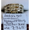Image 1 : LADIES 14KT WHITE GOLD DIAMOND ETERNITY RING, W/A $7,365, SZ 7.5