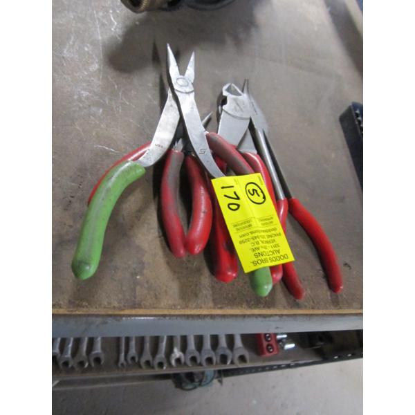 ASST. SNAP ON PLIERS - 5 SETS