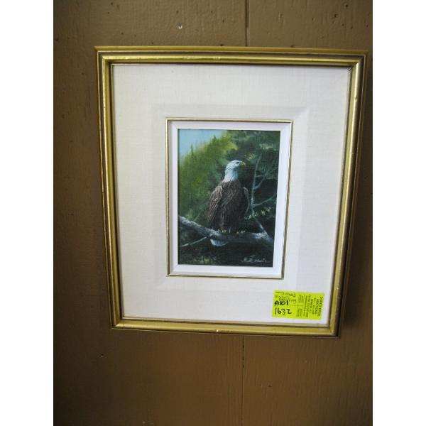 SIGNED EAGLE PAINTING