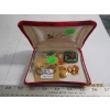 Image 1 : PAIR OF BIRKS STERLING EARRINGS IN VINTAGE CASE W/LOCKET, BROACH, ETC.