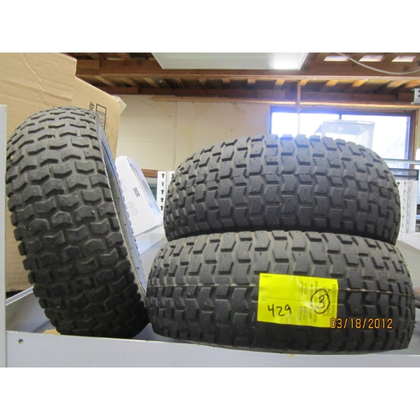 3 SM. TIRES - 13X5 - 2 ON RIMS