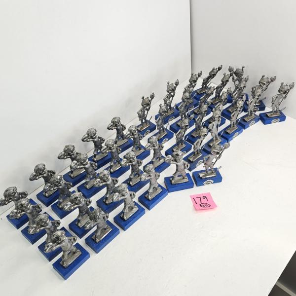 40 PEWTER BOXING/SNORKLING FIGURES - MADE IN ITALY