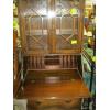 Image 2 : DROPFRONT SECRETARIAT W/UPPER GLASS DOOR CABINET