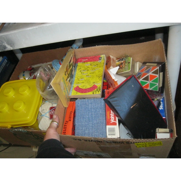 2 BOX OF MISC. - GAMES, DUPLO, ETC.