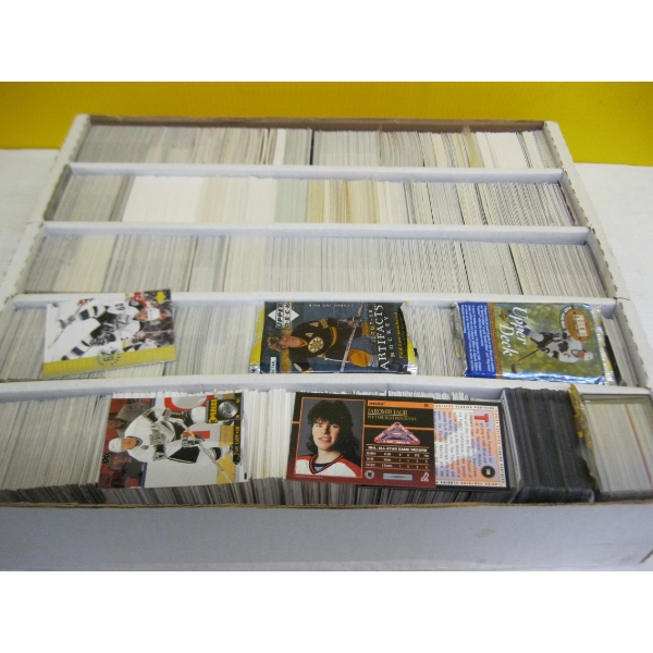 LG. BOX OF COLLECTOR HOCKEY CARDS