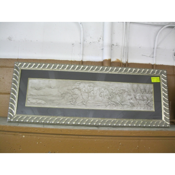 FRAMED PRINT OF AFRICAN ANIMALS