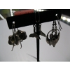 Image 3 : 3 PAIRS OF SILVER .925 EARRINGS