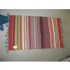 Image 3 : BLUE THROW BLANKET & SM. COLORFUL RUG