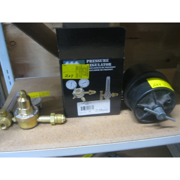 2 WELDING GAUGES & A COMPRESSOR AIR FILTER