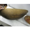 Image 3 : HAND CARVED WOODEN DOUGH BOWL & A PAINTED & CARVED WOODEN BOWL W/GIRAFFES