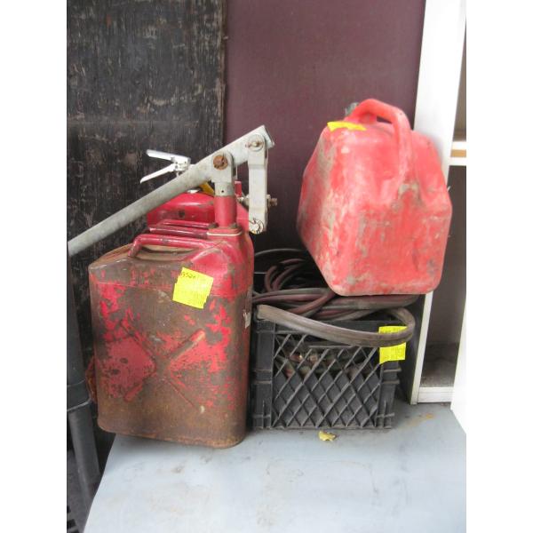 MISC. OXY ACETYLENE HOSE, FUEL TANKS, FIRE EXTINGUISHER