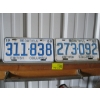 Image 1 : 1968 & 1966 LICENCE PLATES