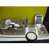Image 1 : MISC. GLASS TRAYS, CLOCK, BLOW-DRYER, ETC.