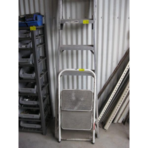1/2 ALUM. LADDER & SMALL 2-STEP LADDER