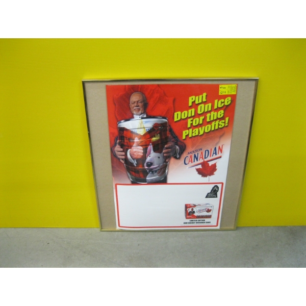 MOLSON CANADIEN DON CHERRY POSTER