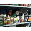 Image 4 : 3 SHELVES OF ASST. OILS, CLEANERS, ETC.
