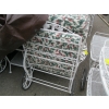 Image 6 : 2 WROUGHT IRON PATIO LOUNGE CHAIRS W/CUSHIONS