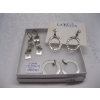 Image 2 : 3 PAIRS OF STERLING .925 SILVER EARRINGS