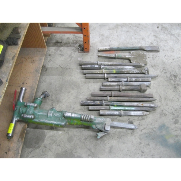 HEAVY DUTY AIR JACK HAMMER W/BITS