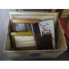 Image 1 : BOX OF MISC. FRAMED PICTURES, MUG, SOCK & TIE SET, ETC.