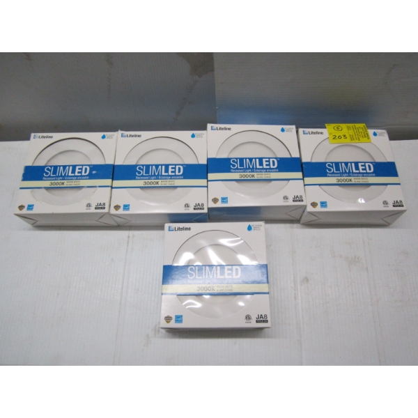 5 NEW SLIM LED RECESSED LIGHTS