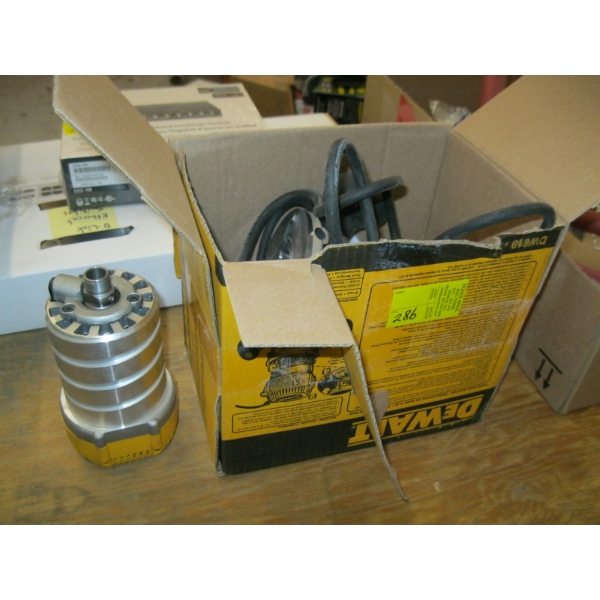 DEWALT ROUTER W/EXTRA "AS IS" MOTOR (FOR PARTS)